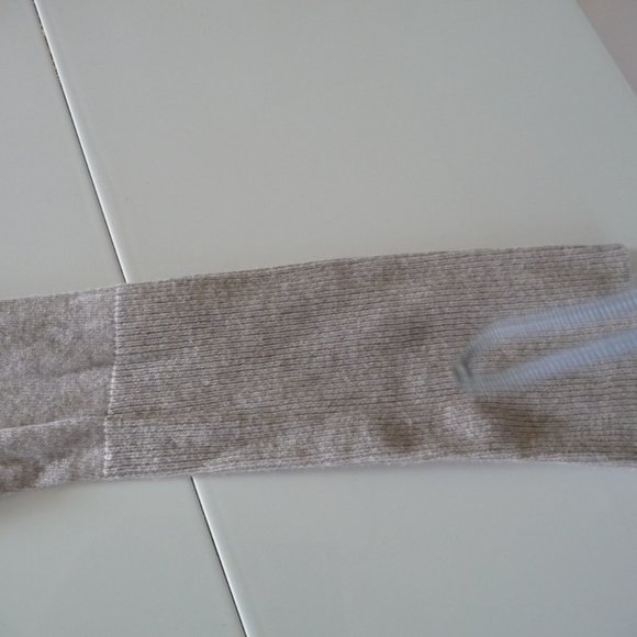 ITALIAN beige cotton  modal blend tunic with low high hemline size L - Picture 4 of 4